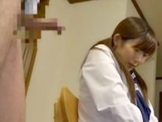 18 years old Japanese schoolgirl with big tits gets her pussy licked by her music teacher in Tokyo